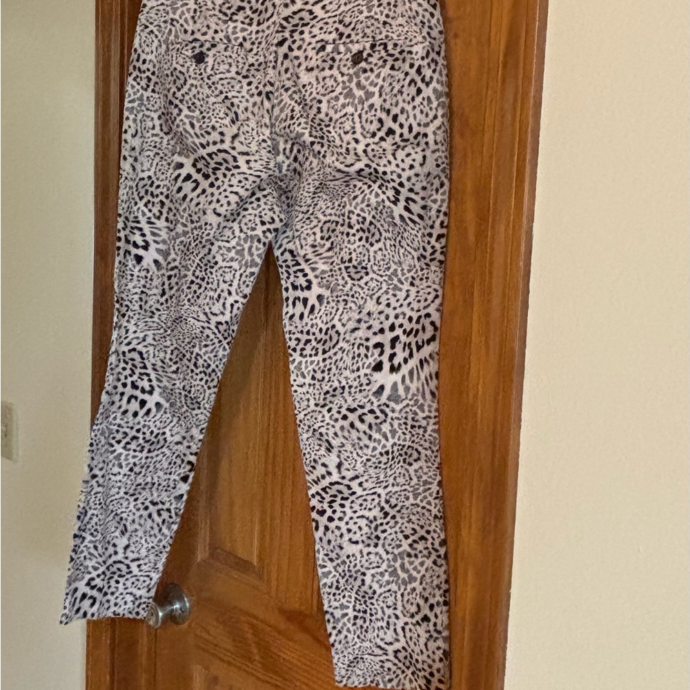 Zara Basic Animal Print Pants - Picture 6 of 13